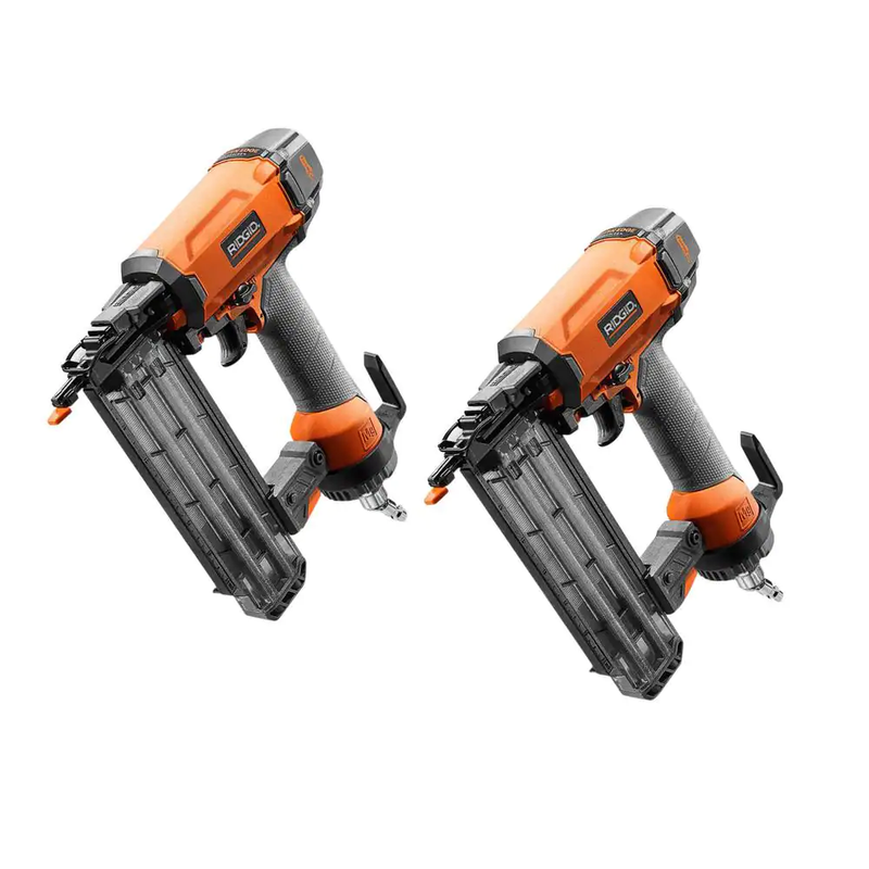 Pneumatic 18-Gauge 2-1/8 In. Brad Nailer Combo Kit with (2) Brad Nailers