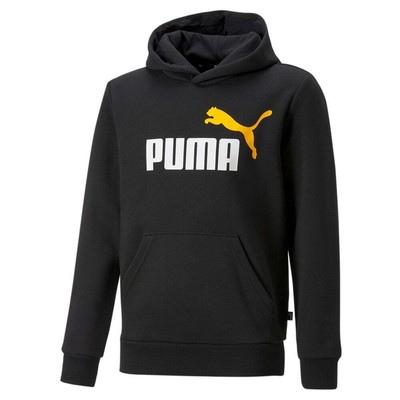 Пуловер с капюшоном и логотипом Puma Ess+ 2 Col, мужская повседневная верхняя одежда размера M, 58698754