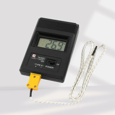 Digital Sensor LCD Thermometer Single Input K Type Thermocouple Probe TM-902C
