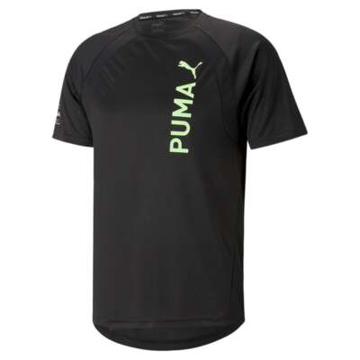 

Puma Fit Ultrabreathe Crew Neck Short Sleeve Athletic TShirt Mens Black Casual T, Черный, Puma Fit Ultrabreathe Crew Neck Short Sleeve Athletic TShirt
