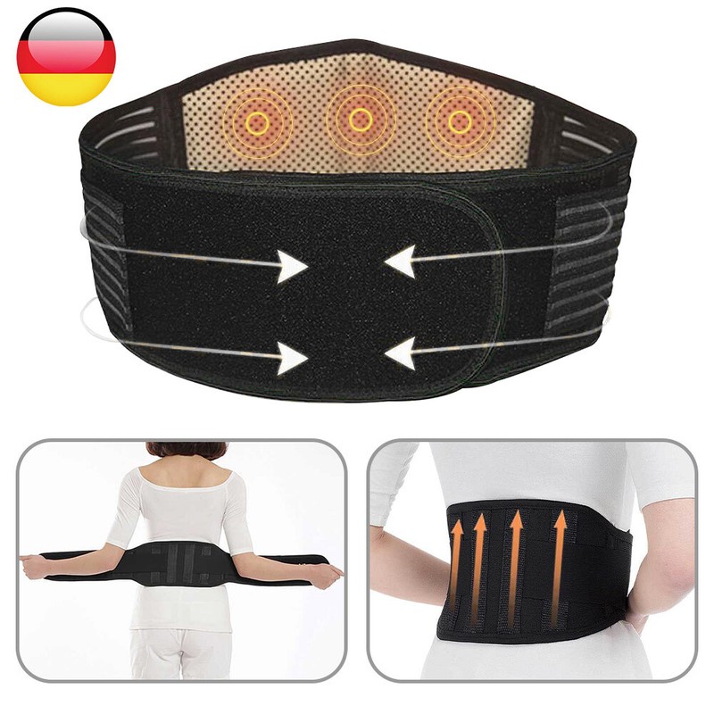 Rücken Stützgürtel Lendenwirbelstütze Rückenbandage Lumbo Gürtel Atmungsaktiver 