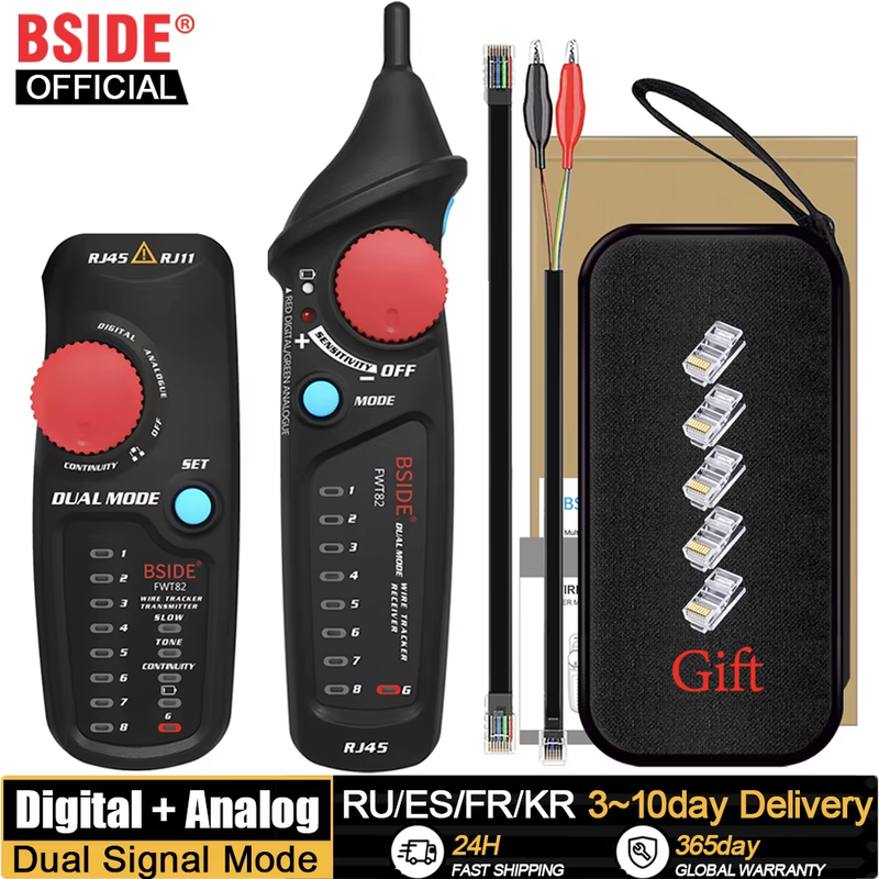 Network Cable Tracker Digital+Analog Signal RJ11/RJ45/Cat5/Cat6 Telephone Wire T