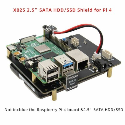 4b 2.5 Inch Sata Hdd/ssd Shield / X825 V1.5 Storage Expansion Board Raspberry Pi