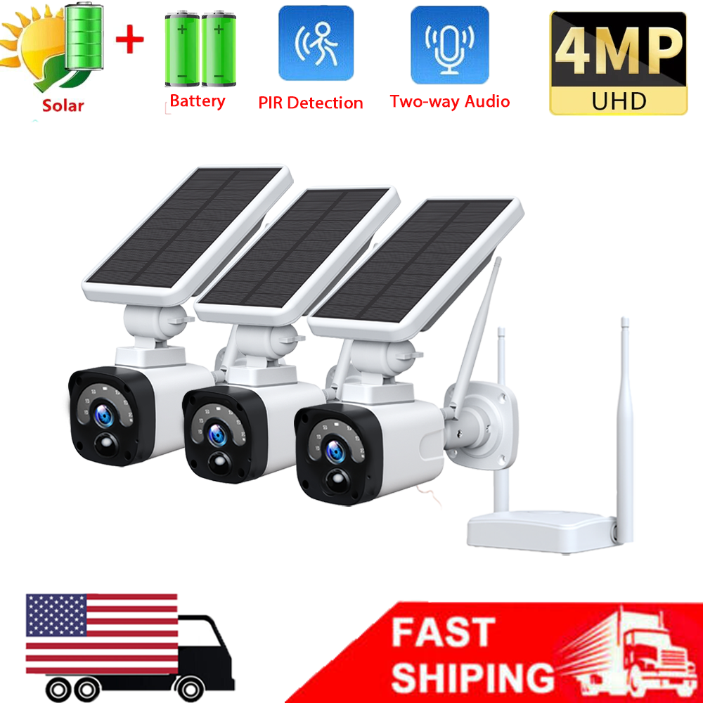 4MP Wireless WIFI Outdoor Home CCTV Security Camera System B