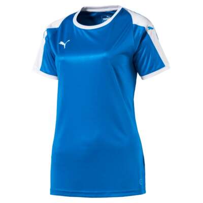 

Футбольные бутсы Puma 703426-02 Womens Liga Logo с круглым вырезом и коротким рукавом из джерси, Синий, Puma Liga Logo Crew Neck Short Sleeve Jersey
