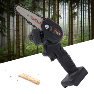 4'' Chainsaw Portable Small Handheld Electric Chain Saw 550W Battery 24V