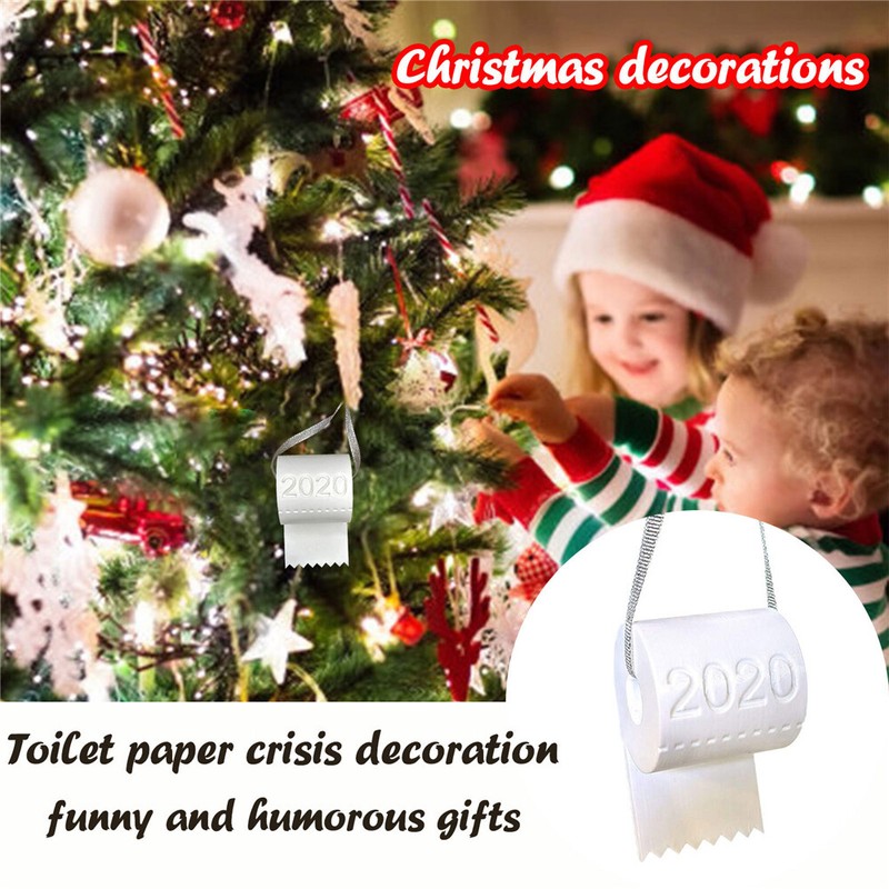 Dekoration Von Weihnachten Weihnachtsbaum Aufgehangt Krise Im Toilettenpapier Ebay