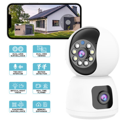 2K Wireless PTZ Camera 360° Swivel Monitor Wifi Camera Two-Way Audio Indoor