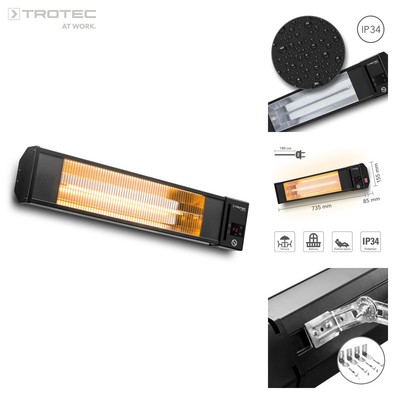 TROTEC Infraroodstraler IR 2010 S Terrasverwarming Infraroodverwarming