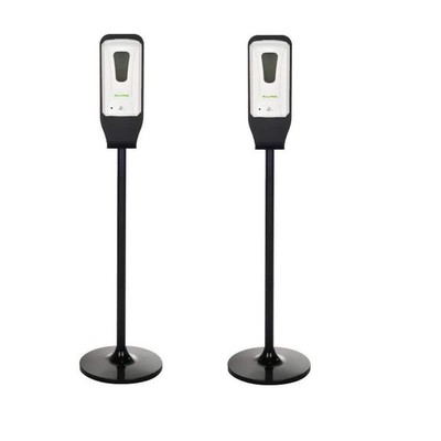 Alpine Industries Hand Sanitizer Soap Dispenser W/Floor Stand in White (2-Pack)