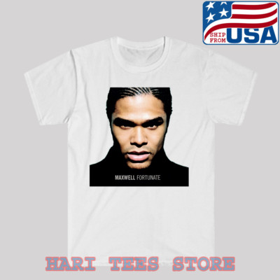 Maxwell Fortunate Men's White T-shirt Size S to 3XL