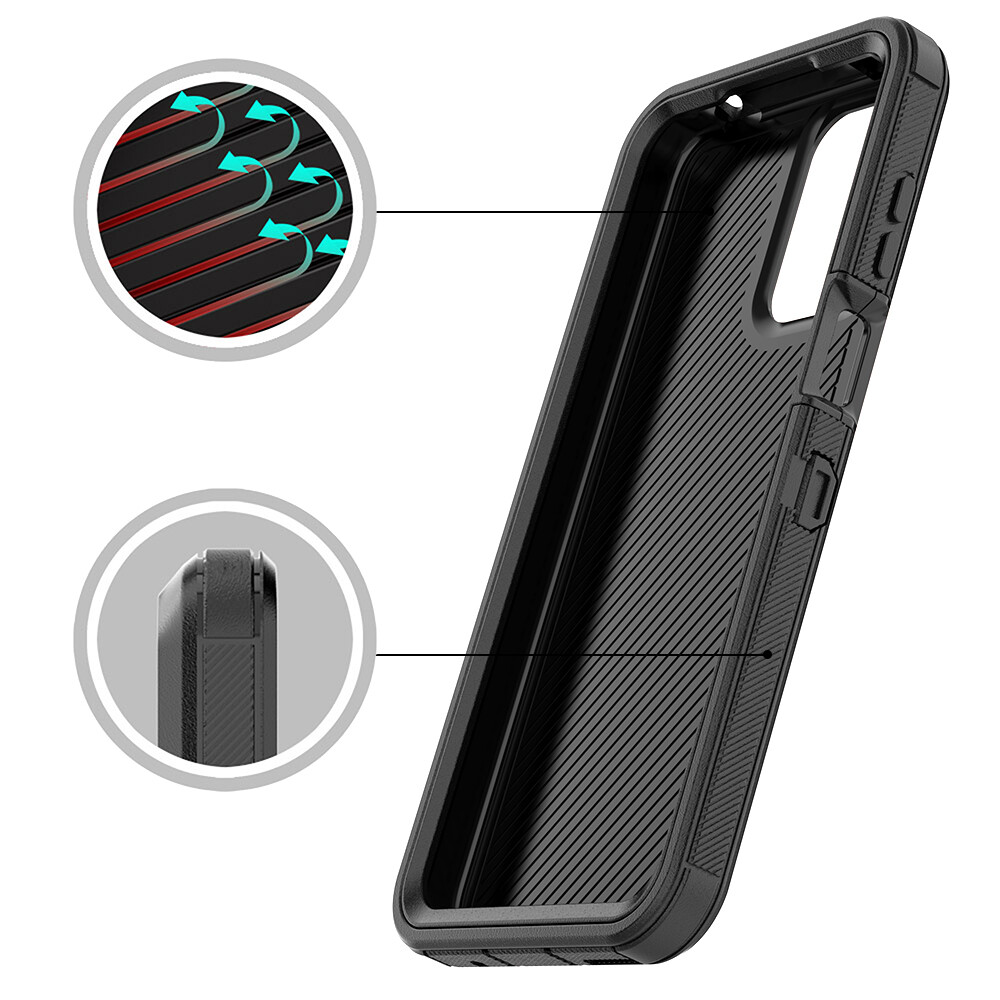 For Motorola Moto G Play (2024) 5G Case Cover  Hybrid Non-Slip+Screen Protector