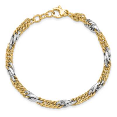 オールド トライアングルリンクブレスレット 14K Retro Era 14k Yellow Gold Link Bracelet - Etsy