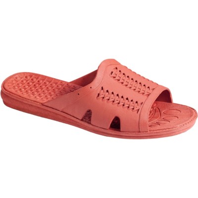 Bob Barker  All Purpose PVC Sandals, Orange, Medium (Men's 7-8, Women's 9-10)