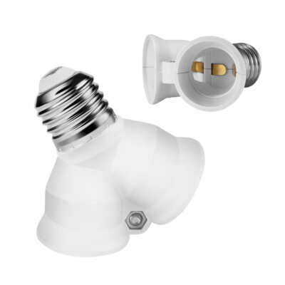 Light Socket Splitter Extender Converter Lamp Base Adapter E26 E27 GU24 to E27