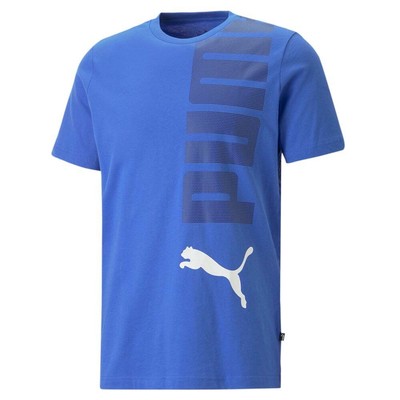 

Футболка с коротким рукавом с логотипом Puma Ess, мужские повседневные топы размера , 67878292, Синий, Puma Ess Logo Crew Neck Short Sleeve T-Shirt