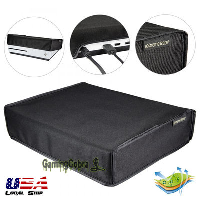 Black Nylon Horizontal Protector Dust Guard Custom Cover for Xbox One S Console