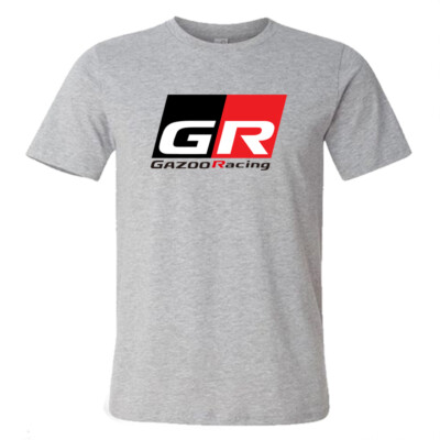 GR Gazoo Racing Men's Grey T-Shirt Size S to 5XL