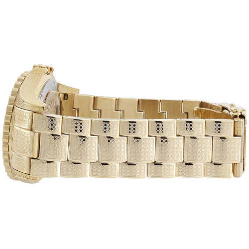 Pre-owned Icetime Mens Diamond Watch Ice Time Bling Jojo Jojino Joe Rodeo Illusion Band 0.25 Ctw. In White