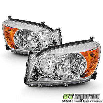For 2006 2007 2008 Toyota RAV4 Headlights Headlamps Replacement 06-08 Left+Right