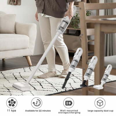 Cordless Stick Vacuum Cleaner,11 kpa Cordless Vacuum Cleaner Ultra Lightweight