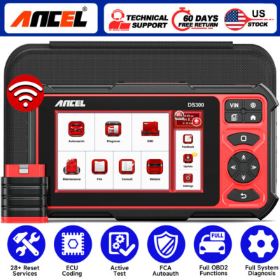 Bidirectional All System OBD2 Scanner IMMO K-ey & ECU Coding Car Diagnostic Tool