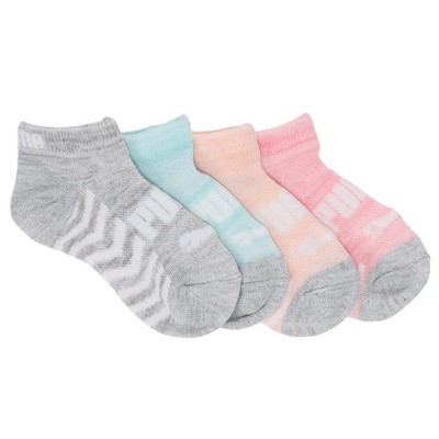 

Puma Non Terry 6Pack Low Cut Socks Youth Girls Pink Athletic Casual 858419-01, Розовый