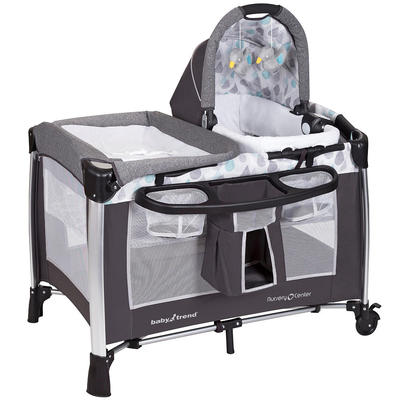 Baby Trend Go Lite Elx Nursery Center Playard Drip Drop Blue