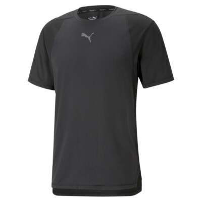 

Мужская спортивная футболка Puma Engineered For Strength с круглым вырезом и коротким рукавом, черная, Черный, Puma Engineered For Strength Crew Neck Short Sleeve Athletic T-Sh