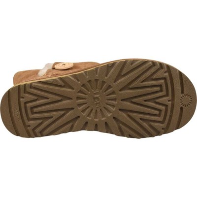 Pre-owned Ugg Bailey Button Ii Chestnut W-1016226-che Women's In Multicolor