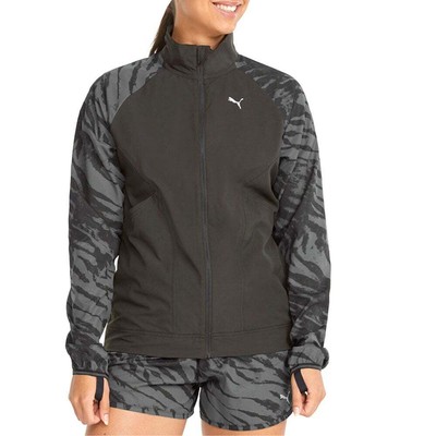 

Puma Run Ultraweave  Marathon Full Zip Jacket Womens Size  Casual Athletic Ou, Черный, Puma Run Ultraweave S Marathon Full Zip Jacket