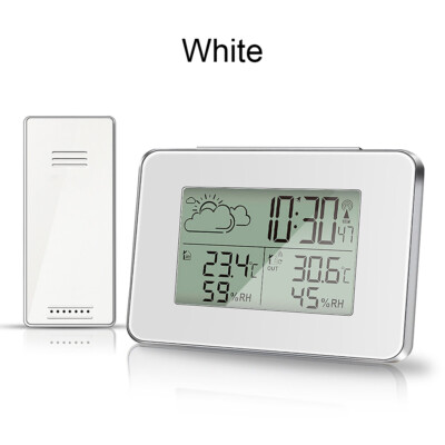 Wireless Weather Station Clock Digital LCD Indoor & Outdoor Humidity Thermometer