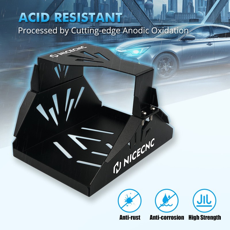 Aluminum Battery Hold Down Tray Box Mount For Optima Battery Red Top 34 34/78