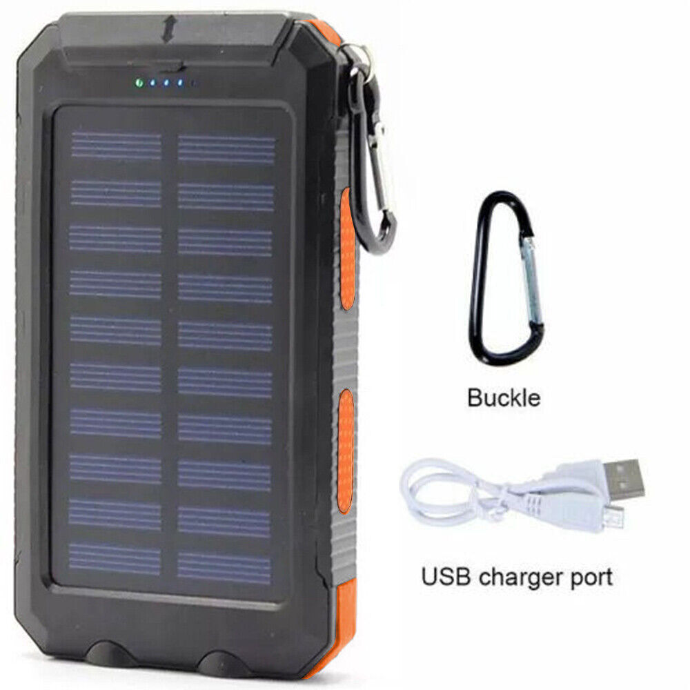 2023 Super 10000000mAh USB Portable Charger Solar Power Bank For Cell Phone