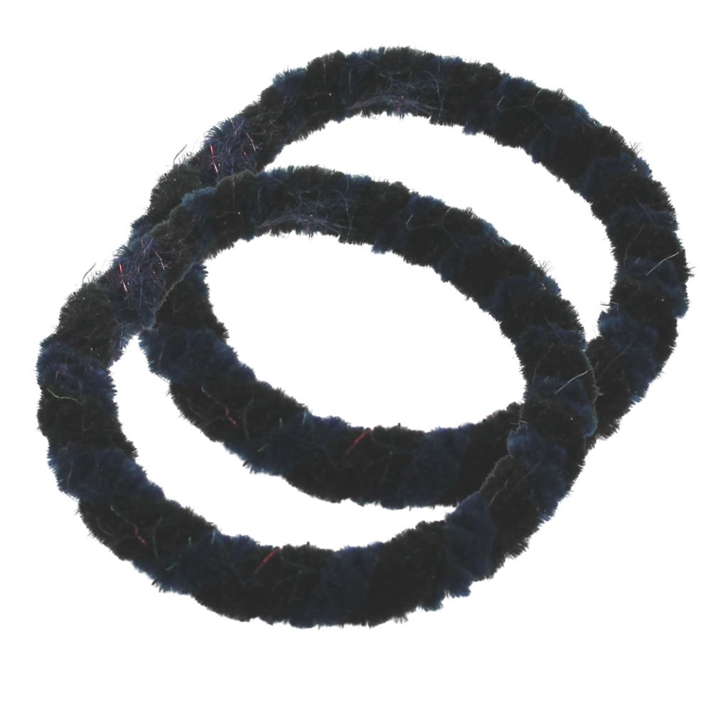 Nabenputzring schwarz blau Fahrrad Mofa Pflege DIY universal 0,7 Meter Putzringe