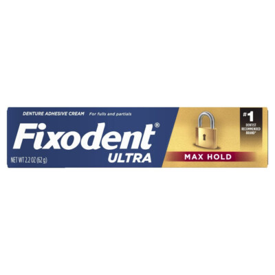 (2PK) Fixodent Ultra Hold Denture Cream, 2.2 Oz 037000756057VL