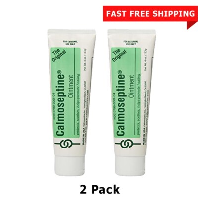 2x Calmoseptine Ointment Tube 4oz Moisture Barrier Skin Protectant Heal Skin