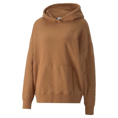 Puma Inland Pullover Hoodie Womens Brown Повседневная верхняя одежда 53581674