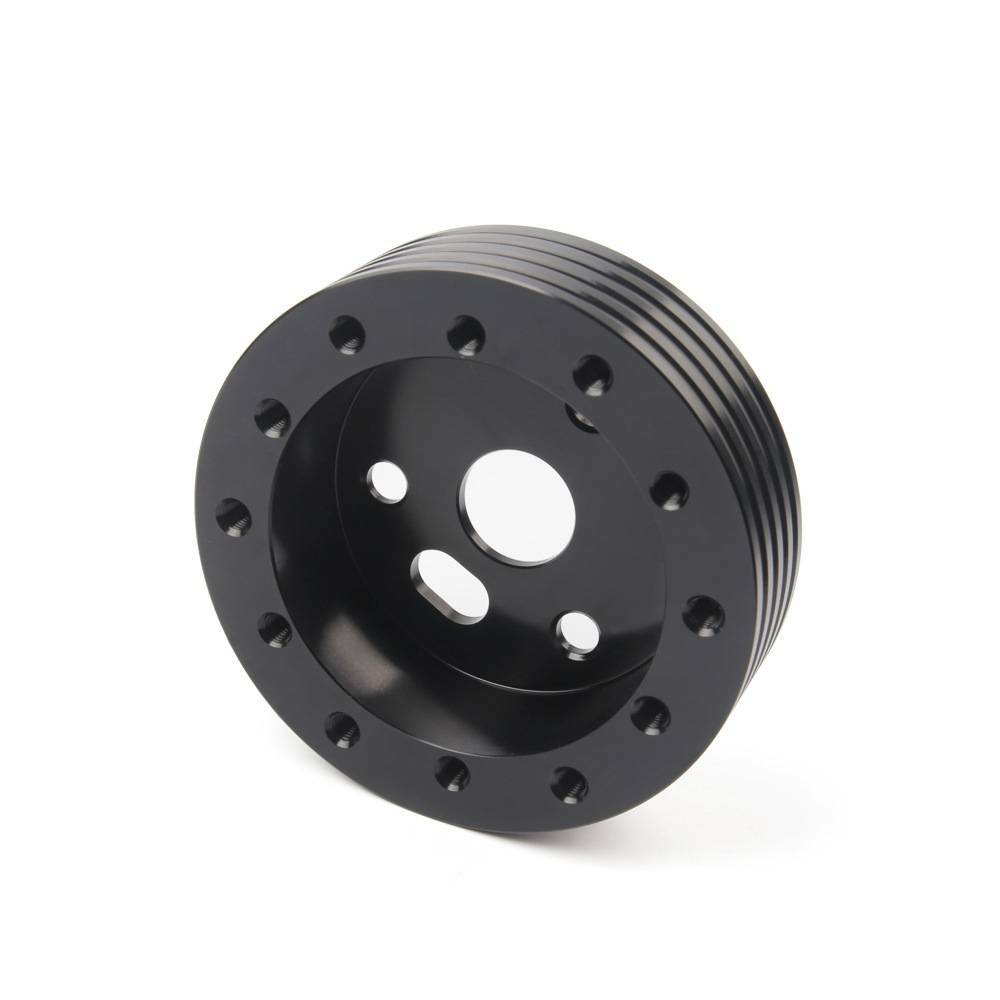 Black 1" Steering Wheel Hub Adapter Spacer For 6 Hole Fit Grant APC 3