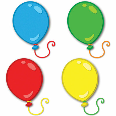 Balloons Mini Cut-Outs Carson Dellosa CD-120198