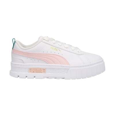 

Puma Mayze Platform Lace Up Toddler Girls Белые кроссовки Повседневная обувь 384528-03, Белый, Puma Mayze Platform Lace Up Toddler