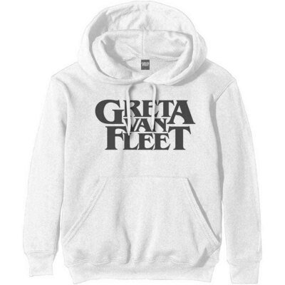 Greta Van Fleet Logo Sweatshirt White New