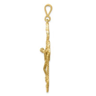 Pre-owned Skyjewelers Real 10kt Yellow Gold Crucifix Charm