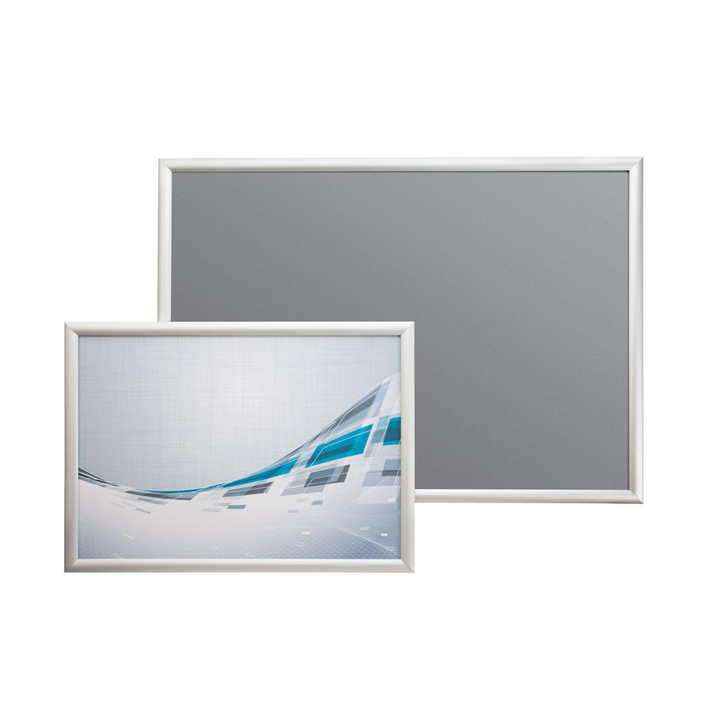 Silver Snap Frame Poster Sign Holder Wall Mounted Notice Board A3 & A4
