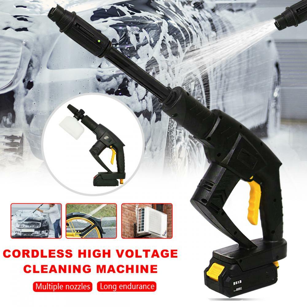 Car High Pressure Power Washer Gun Portable Cordless Cleaner Adjustable 12V