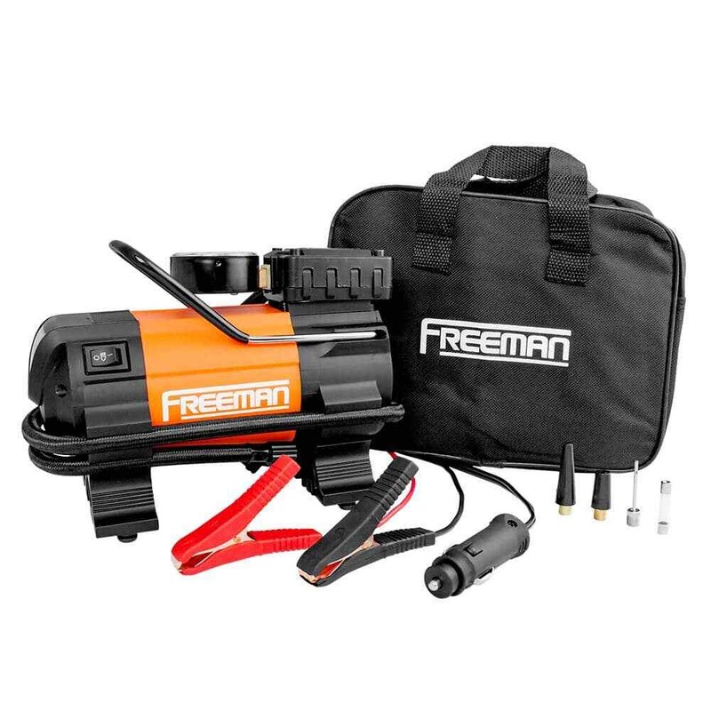 Portable 12-Volt Inflator with Gauge Portable Tire Inflator 