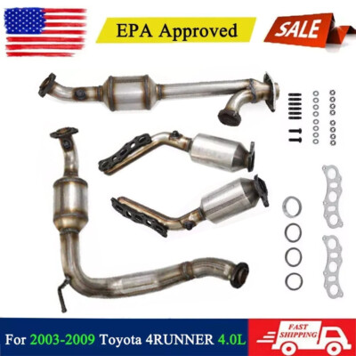 Fits for 2003-2009 Toyota 4RUNNER 4.0L ALL 4 Catalytic Converters DirecFit OBDII