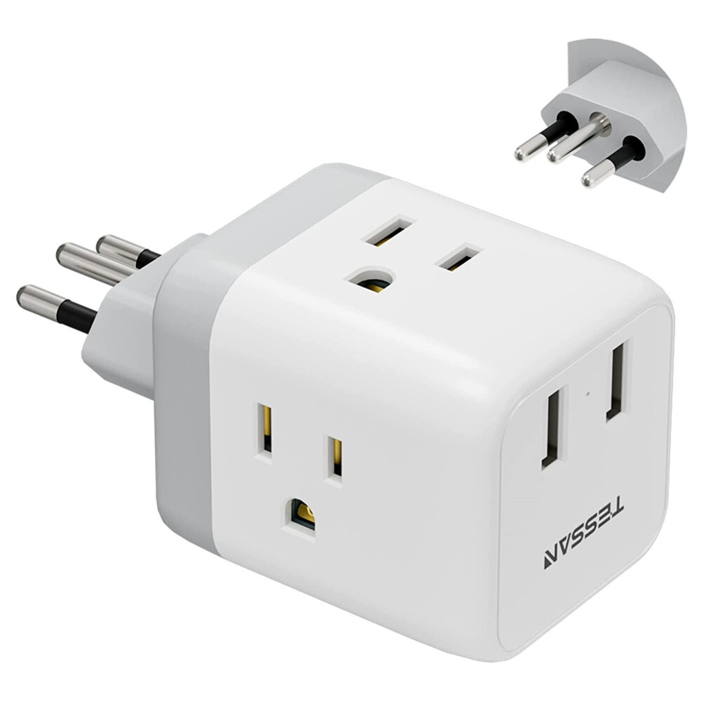 With 3 Outlet 2 Usb Type N For Us Travel To Brazil
