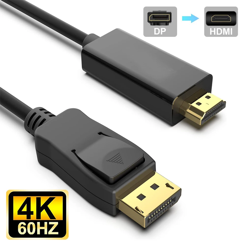 Displayport Cable to HDMI 4K 60Hz Display Port DisplayPort to HDMI Converter Ada