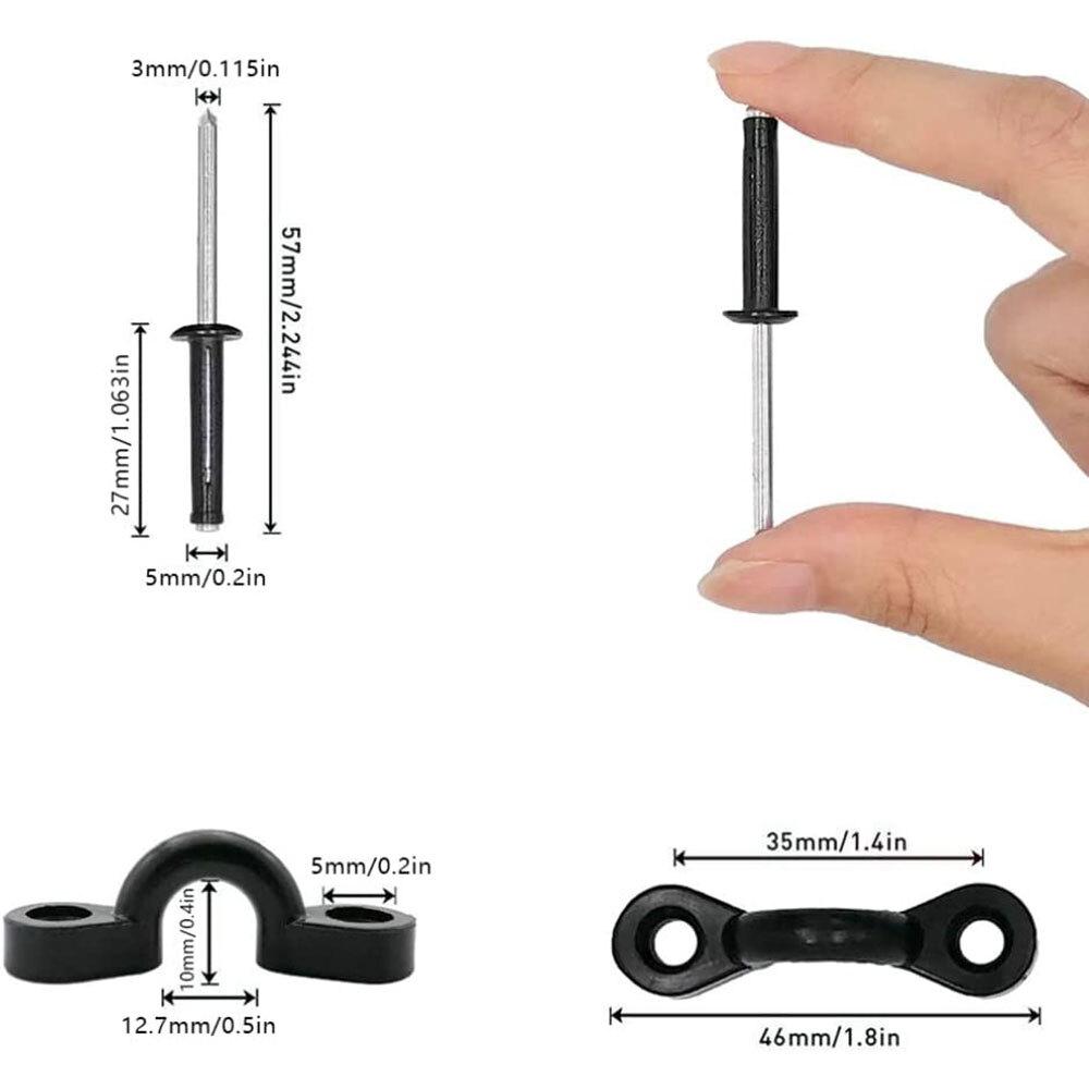 Kayak Anchor Trolley Kit Rope Cleat Pully Block Rigging Ring